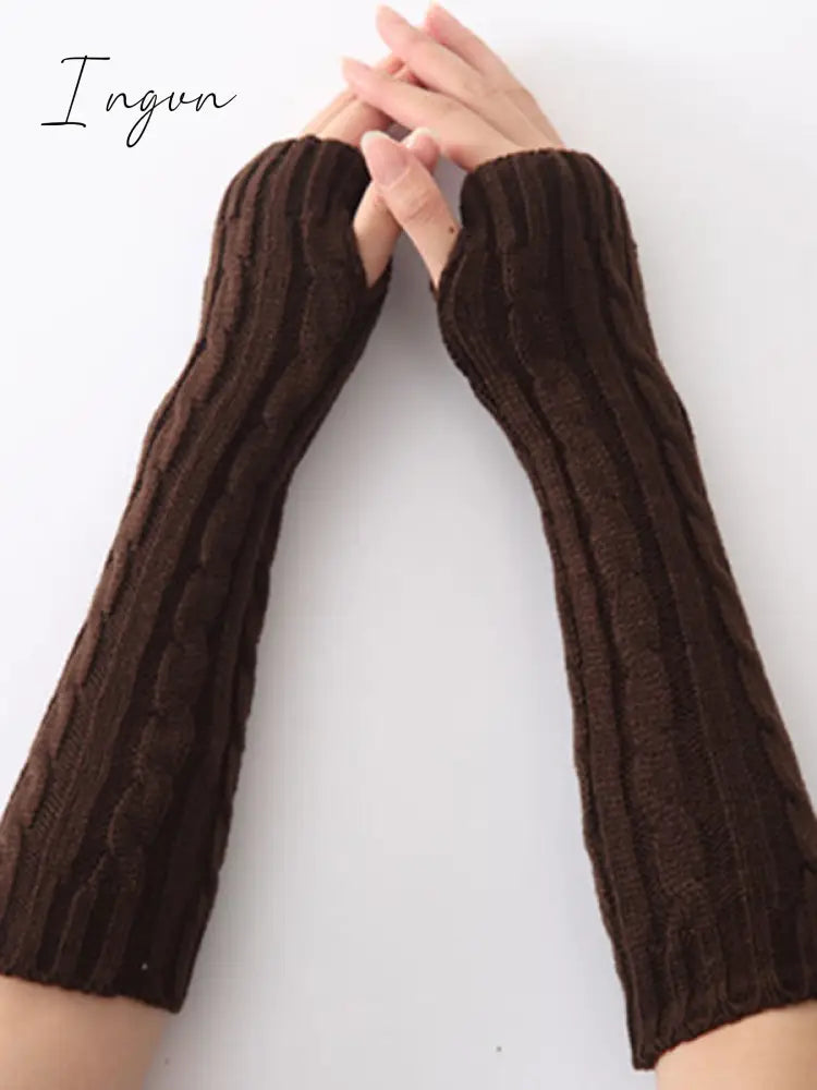 Ingvn - Jacquard 5 Colors Knitting Sleevelet