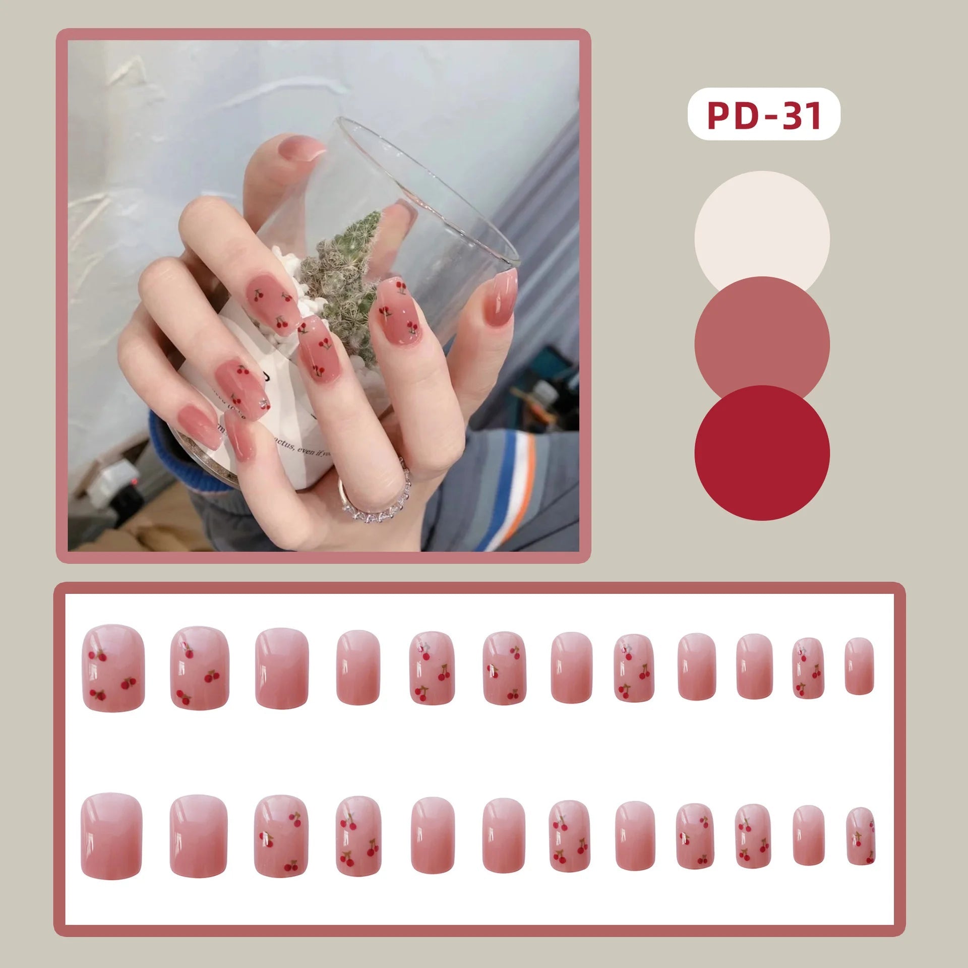 24pcs Lemon Short Wear Tips Nail False Patch Press on Nails Supplies for Professionals Artifical Fake Nails Faux Ongles Uñas