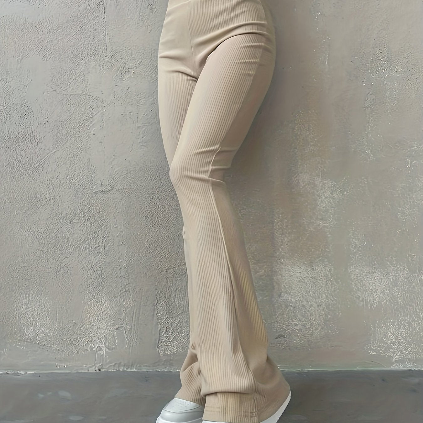 Chic High-Waist Leggings - Comfort Stretch, Solid Color, Perfect for Autumn & Winter - Womens Fashion