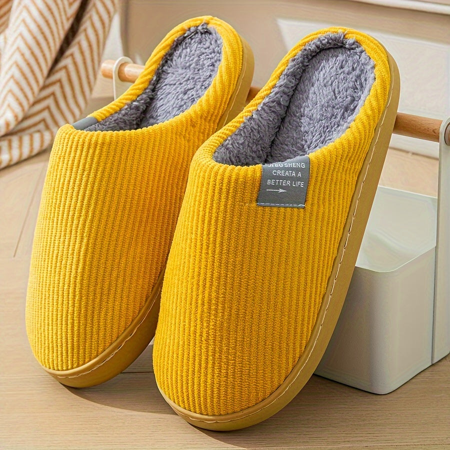 Cozy Plush Slippers - Soft, Warm, and Comfortable Indoor Shoes with Slip-Resistant Soles for Home, Lounge, and Relaxation - Perfect for Cold Winter Days