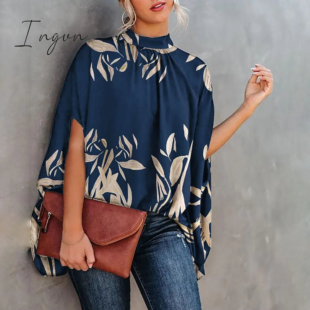 Ingvn - Summer Short Sleeve Loose Top Femme Blouse Women Fashion Casual Womens Tops And Blouses Ladies Print Shirt Shirts Elegant