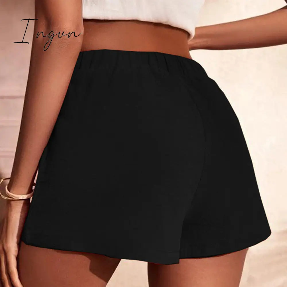 Ingvn - Tie Waist Cargo Shorts