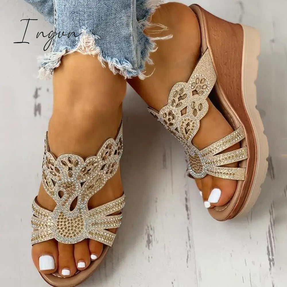 Ingvn - Platform Wedge Casual Sandals