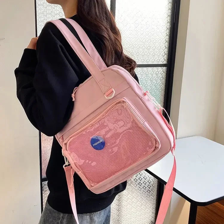 Ingvn  New Casual Tote Women's Crossbody Shoulder Bag with High Aesthetic Value Student Class Tote Bag Girl Commuting Handbag