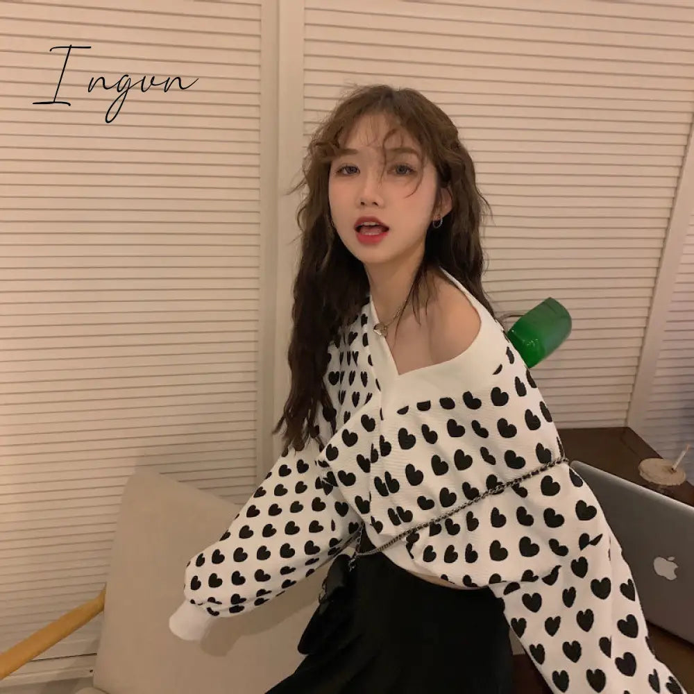 Ingvn - Y2k Clothes Sweatshirts Women Harajuku Short Female Sweatshirt Korean Fashion Pullover Oversize