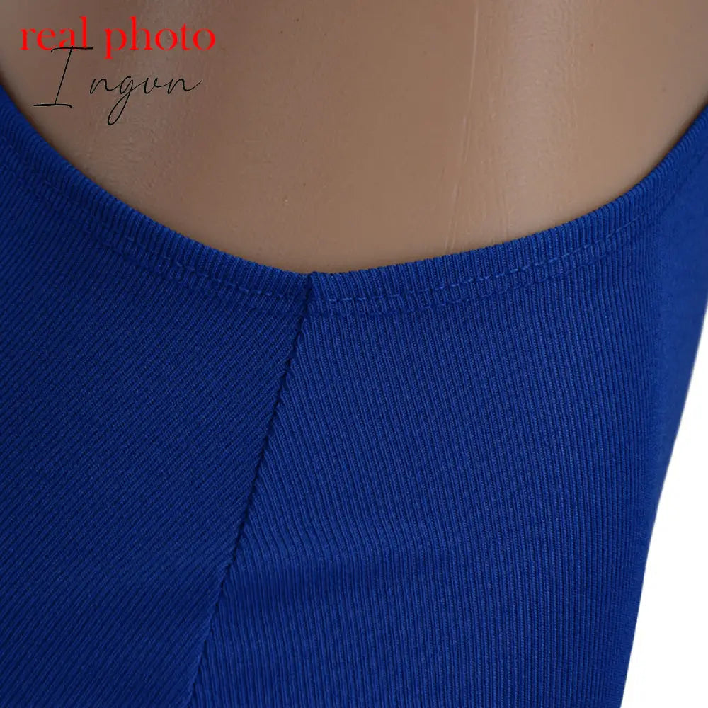 Ingvn - Spaghetti Strap Drawstring Ruched Cut-Out Sexy Backless Mini Dress for Women Club Party Sleeveless Dresses Bodycon