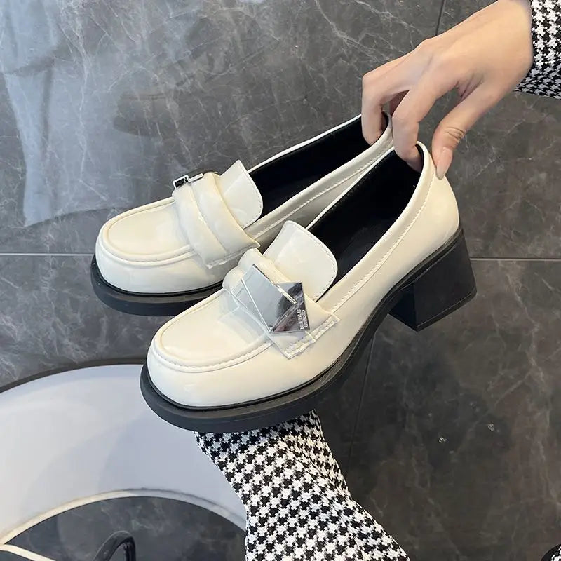 Ingvn  Women's Shoes Gothic Slip On Loafers Female Footwear Japanese Style Lolita Black Mary Jane Shoe Trends  Offers Stylish