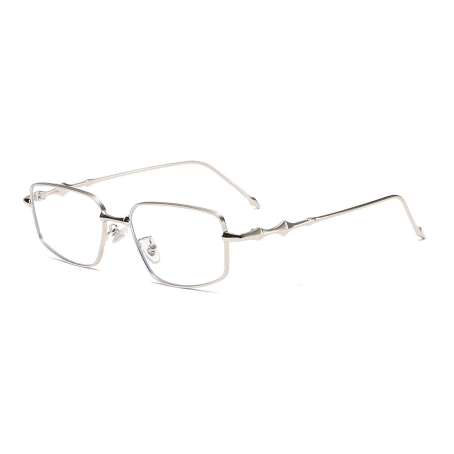 INGVN  Rectangle Sunglasses Women Retro Metal Square Men Glasses Luxury Design Eyewear Frames Gold Silver Dark Shades Travel Sun Glass
