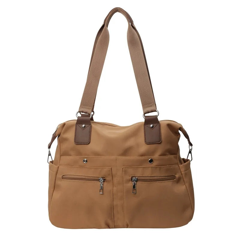 Ingvn  New Fashion Shoulder Tote Bag Women's Large Capacity Canvas Travel Bag Leisure Fitness Shoulder Crossbody Handbag