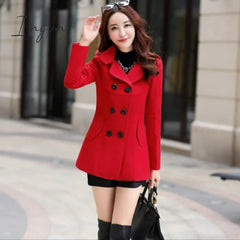 Ingvn - Woolen coat women's coat early autumn all-match short coat small shawl gown casual