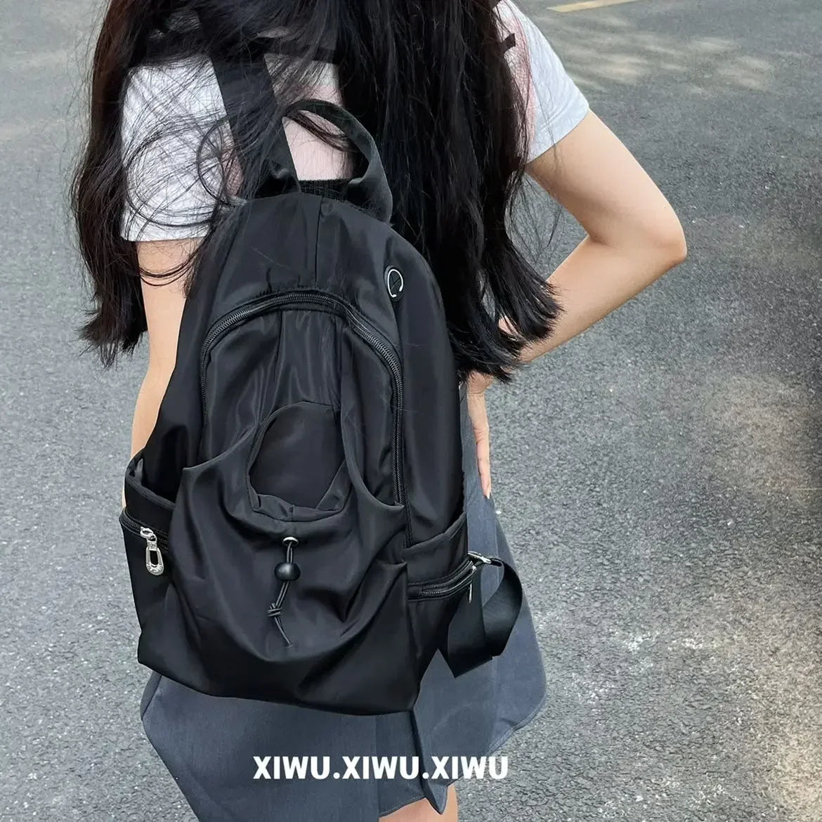 Ingvn  Y2k All Match Casual Women Schoolbags Vintage Trendy Chic Korean Travel Bags New Streetwear Preppy Simple Backpacks for Students