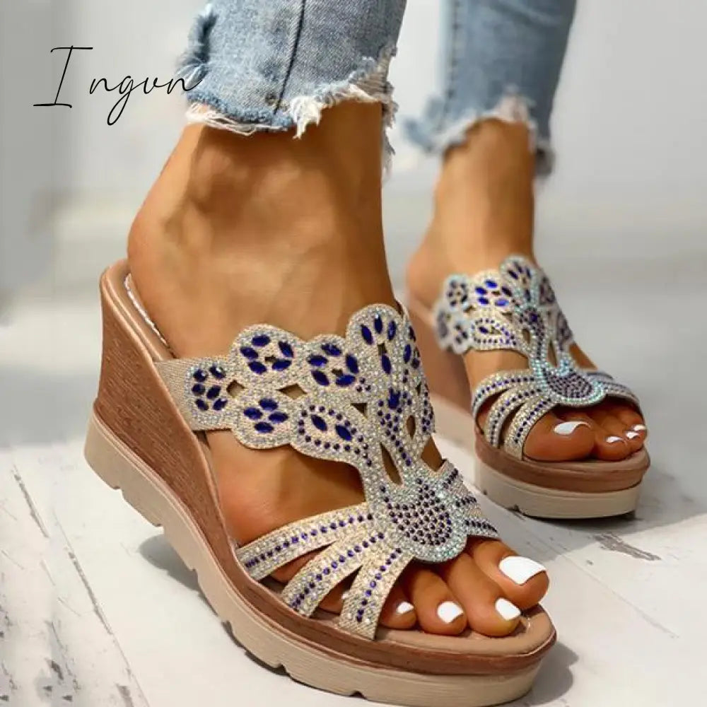 Ingvn - Platform Wedge Casual Sandals