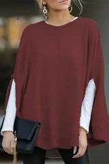 Ingvn - Casual Solid Pullovers O Neck Sweaters(5 Colors)