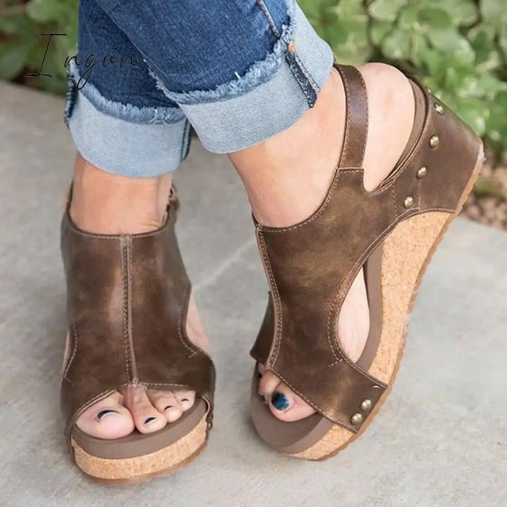 Ingvn - Women Fashion Comfy Wedges