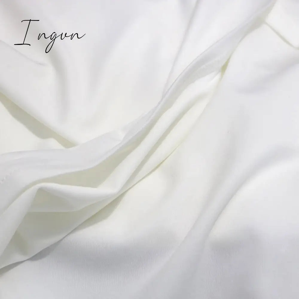 Ingvn - Women Sexy Dress Transparent Tulle with Bead Tops Patchwork Slit Party Dresses Short Sleeves Female Summer Night Date Out