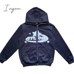 Ingvn - Star Letter Print Hoodies Y2K