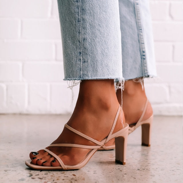 2026 Women Sandals Ladies High Heels Shoes Woman Slippers Open Toes Fashion Party Female Lady Heels Shoes Sandals For Women