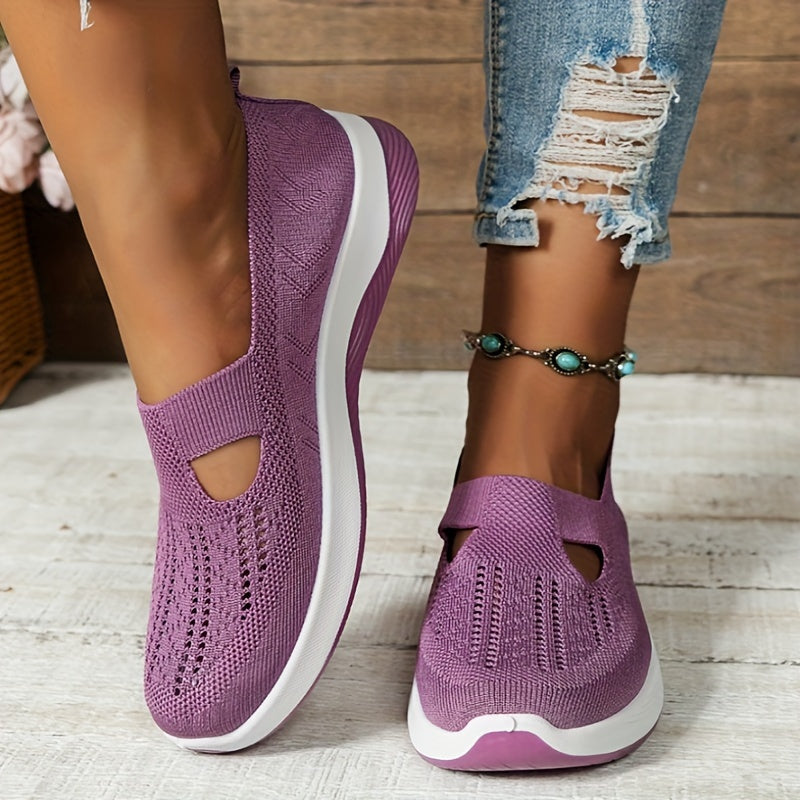 Comfortable Vintage Style Mesh Slip-On Sneakers - Breathable, Lightweight, and Hand Washable Casual Walking Shoes with Rubber Sole, Fabric Insole, and No Embellishment for All-Season Wear - Easy to Clean and Maintain from Tai