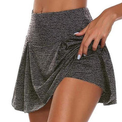 Women Sports Short Skirt Pleated Yoga Short Skirt Fitness Running Shorts Breathable Sport Anti Exposure Skirt Gym Sportswear