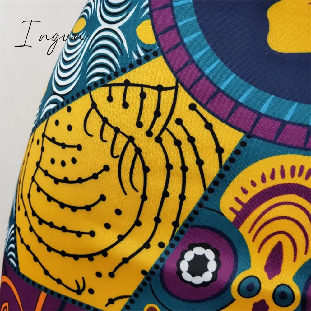Ingvn - Outfits Fashion Trends Women Summer Print Skirt Vintage Floral African Fashion High Waist Tassel Classy Modest Elegant Retro Jupes Falads