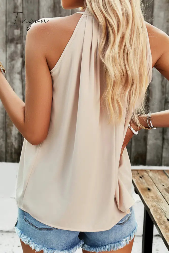 Ingvn- Casual Solid Fold Half A Turtleneck Tops