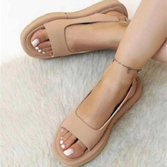 Women Sandals Summer  Soft Casual Summer Shoes For Women Elegant Low Heels Flat Sandalias Mujer Slip On Summer Footwear