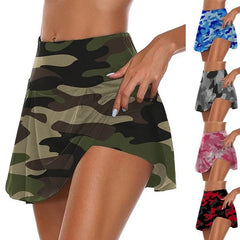 Women Sport Yoga Shorts Women Ladies Cool Shorts Short Fitness Camouflage Elastic Running Outdoor Broadcloth Print Polyester