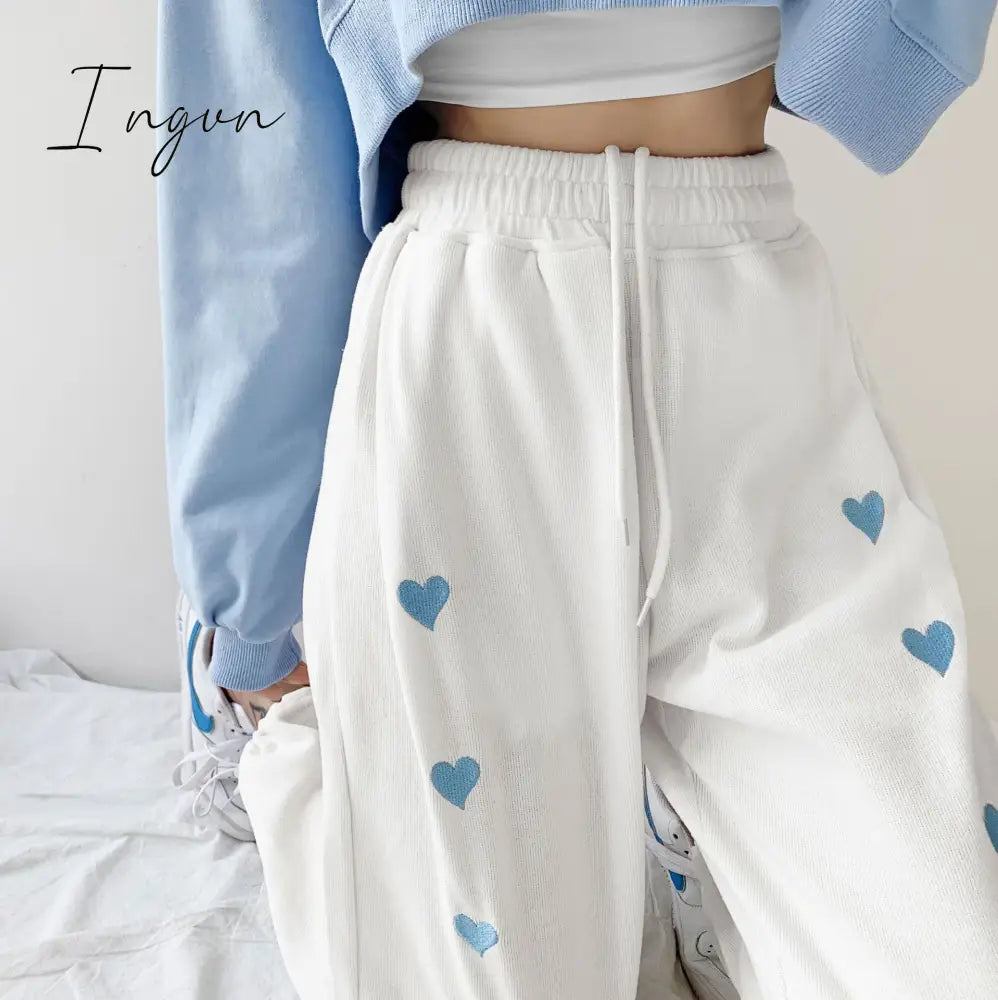 Ingvn - Smiley Embroidery Sweatpants