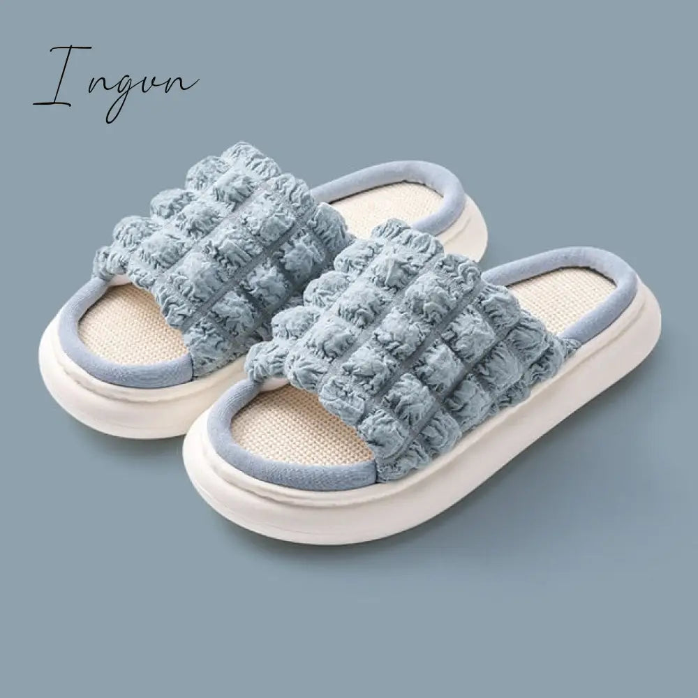 Ingvn - Women's Slippers Summer Four Seasons Indoor Home Sandals and Slippers Cute Cartoon Milk Cow House Slippers Funny Shoes
