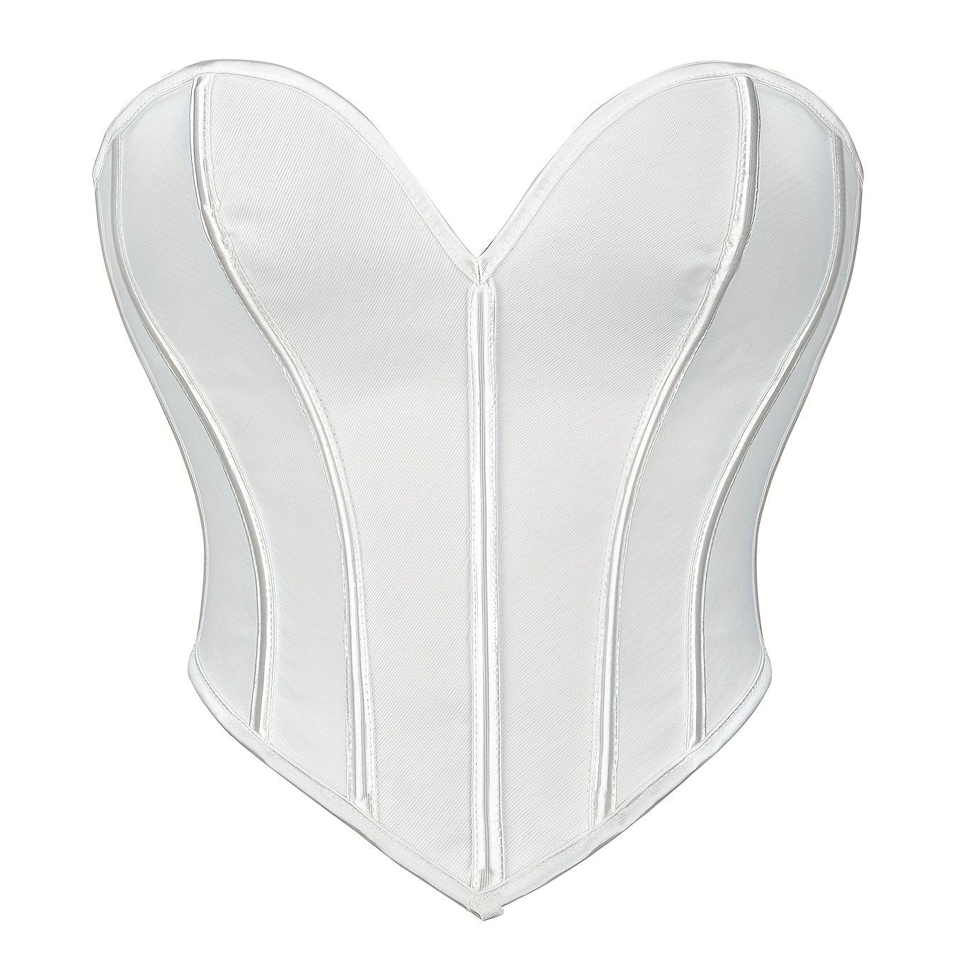 Elegant Strapless Tummy-Control Shapewear Corset | Adjustable Lace-Up | Sexy Knit Bustier | Medium Support Lingerie