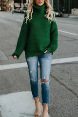 Ingvn - New Loose Style Turtleneck Sweater(3 Colors)
