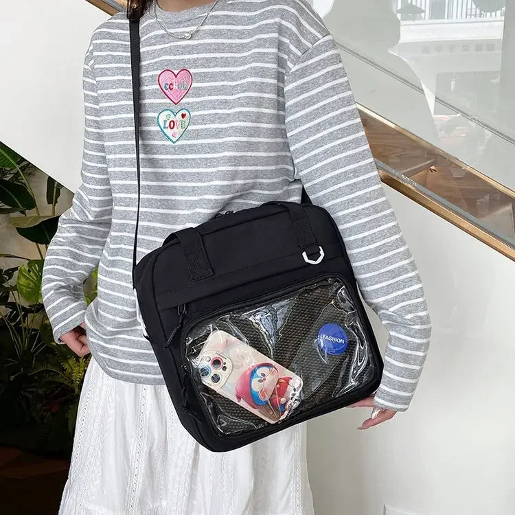 Ingvn  New Casual Tote Women's Crossbody Shoulder Bag with High Aesthetic Value Student Class Tote Bag Girl Commuting Handbag