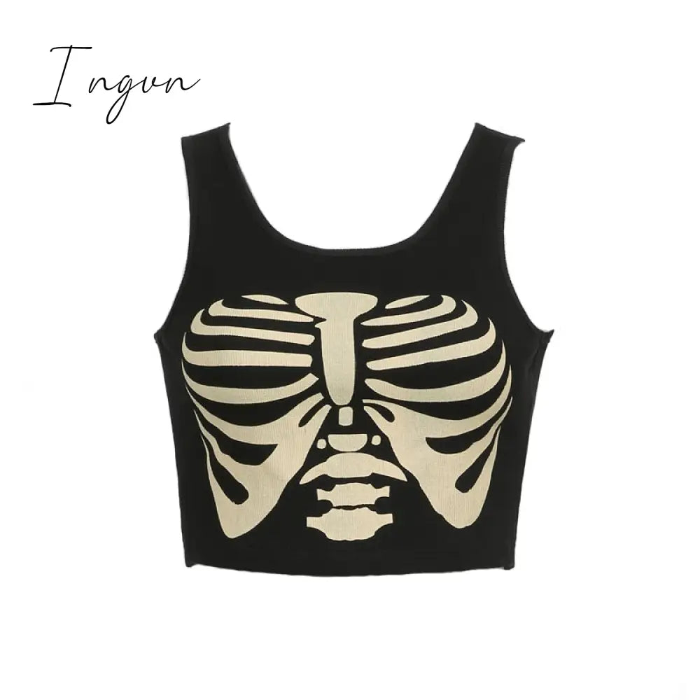 Ingvn - 80s fashion 21 Style Sexy Vintage Strappy Y2K Halter Crop Top Women Summer 90s Backless Cami Tops Tees Ladies Fashion Fitness Camisole Party