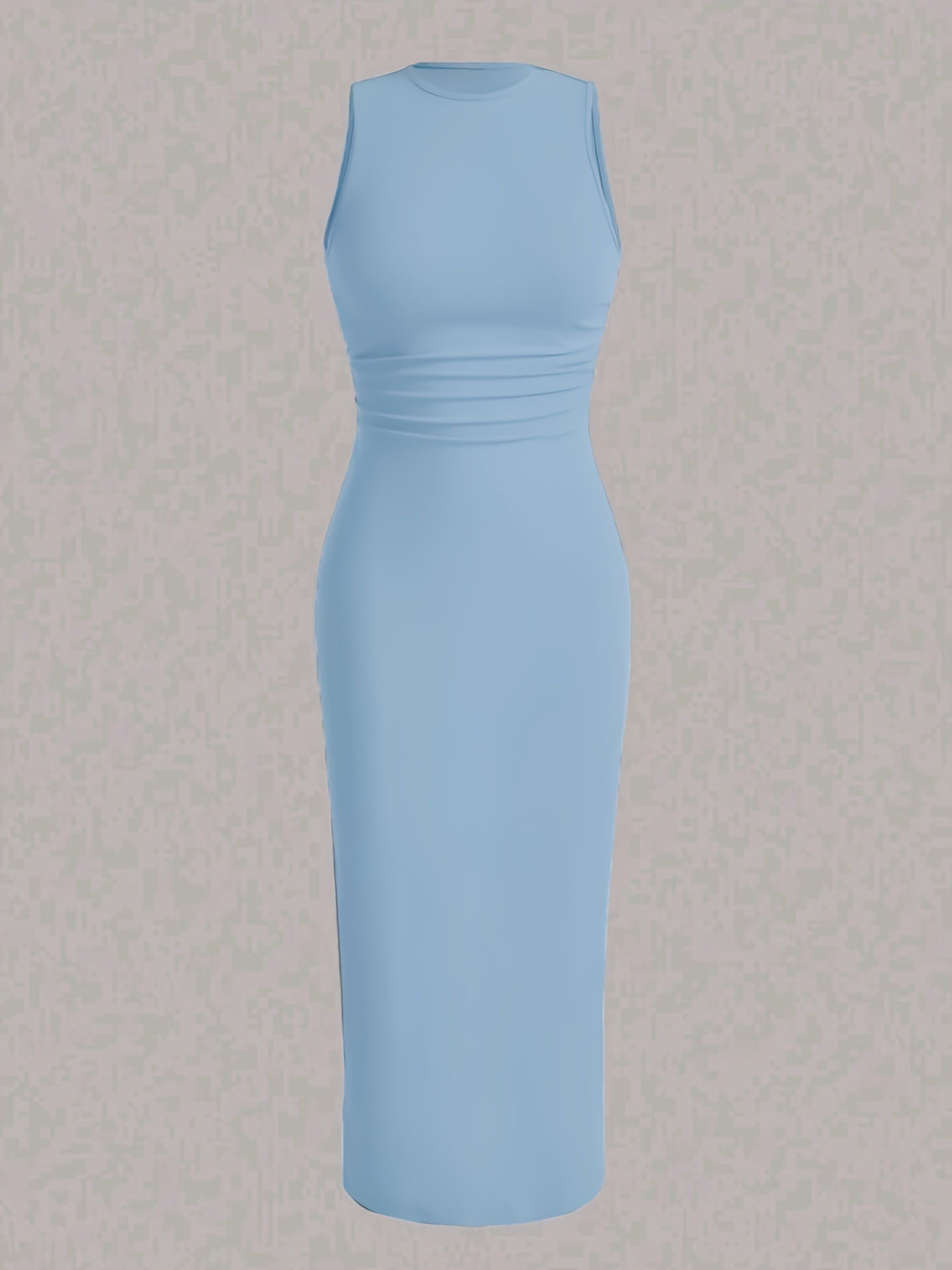 Spring and summer new plain color wrinkled waist vest skirt