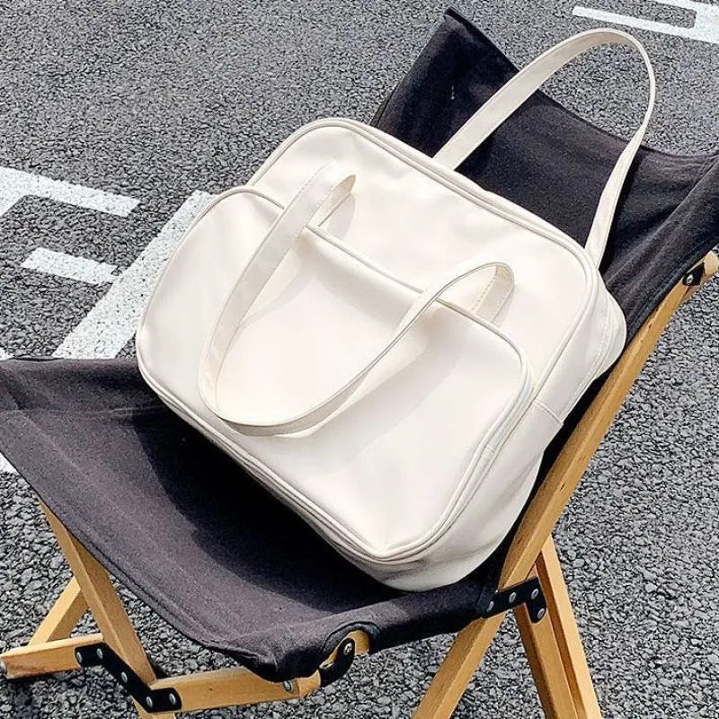Ingvn  Women Japanese Casual Shoulder Underarm Bag Trendy Large Capacity Totes Female Design Texture Soft PU Travel Handbag Bags