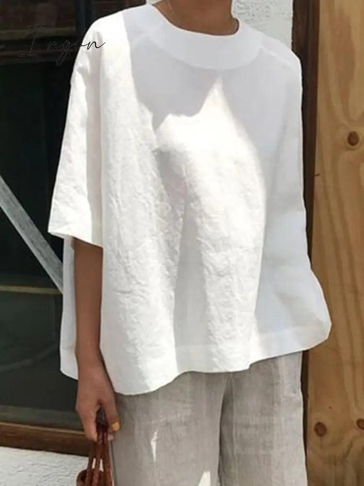 Ingvn - Women's Casual Tops Tunic Blouse Shirt