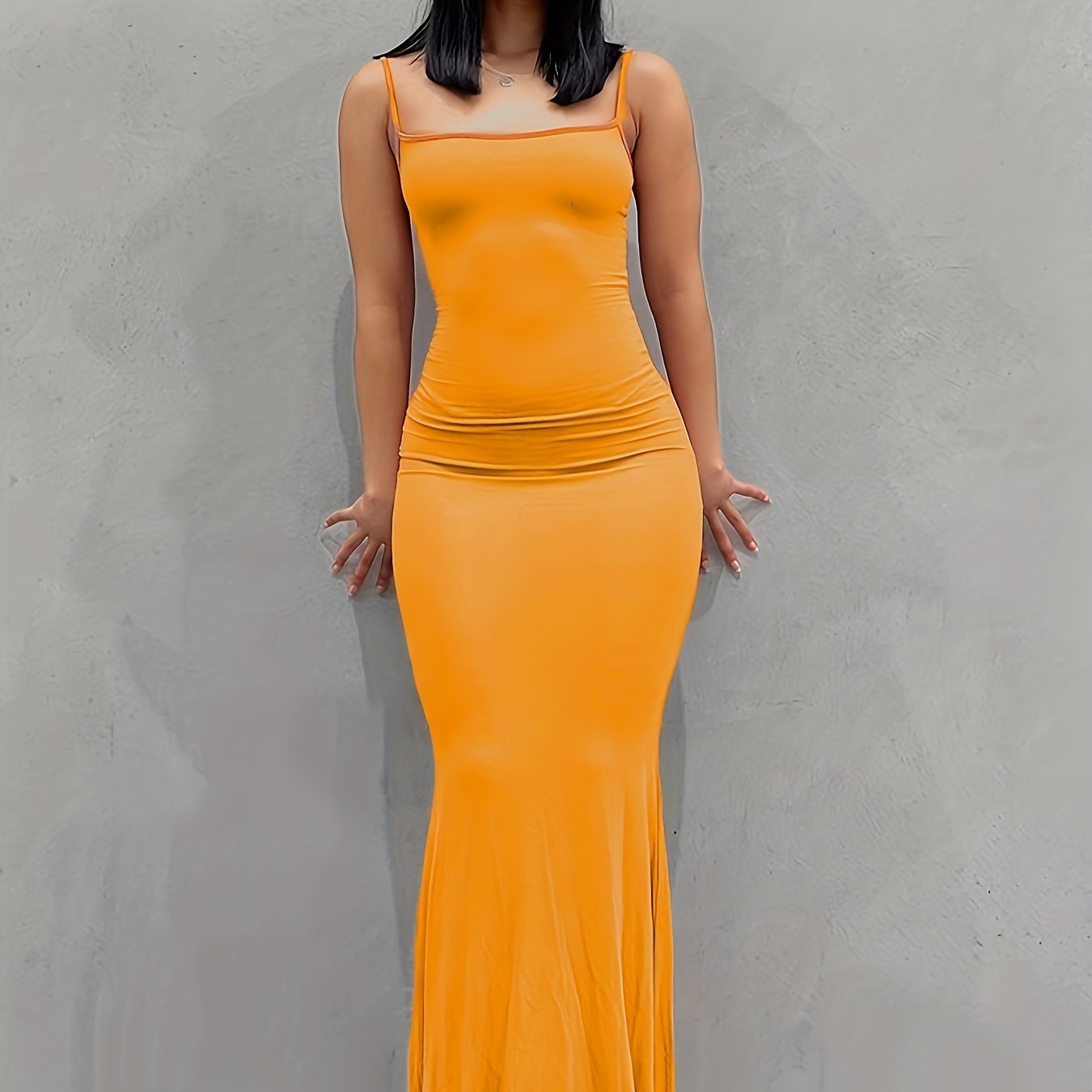 Flattering Sleeveless Backless Maxi Dress - Casual Lounge Comfort with a Sexy Twist - Seamless Bodycon Fit for Everyday Glam - Womens Fashion Must-Have