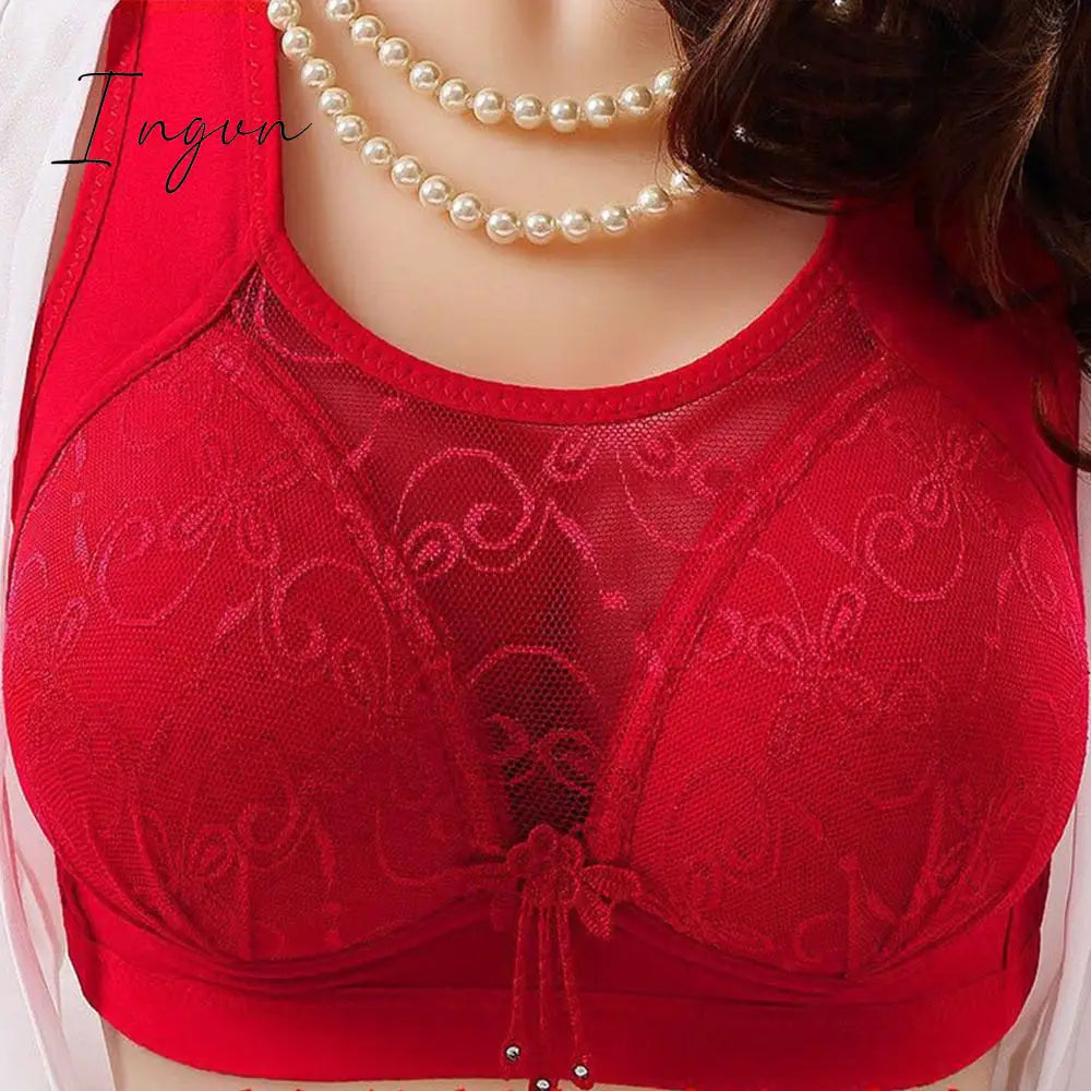 Ingvn - New No Rims Women Bras Seamless Lace Tube Top Anti-glare Breathable Comfort Large Cup Plus Size Women's Wireless Underwear