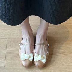 Bow Women Flats Loafers Shoes Elegant Summer Shallow Woman Sandals 2025 Trend Soft Walking Dress Casual Sport Chaussures Femme