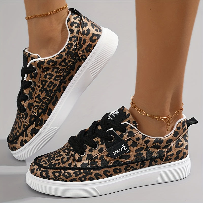 Women's Simple Sneakers, Casual Lace Up Outdoor Shoes, Women's Comfortable Low Top Shoes Plus Size