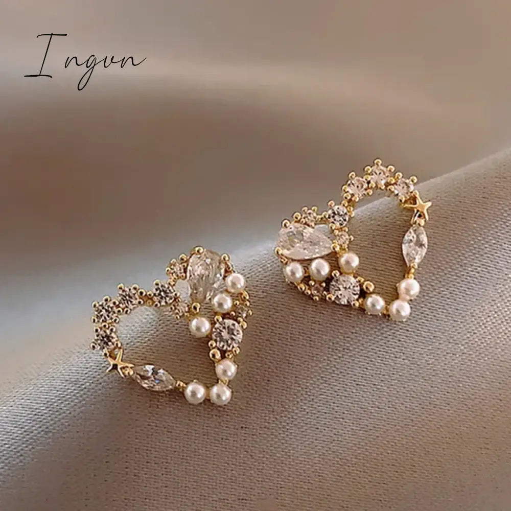Hot Sale Exquisite Luxury Zircon Stud Earrings For Women AAA Zircon Shiny Rhinestone Geometrical Earring Party Wedding Jewelry