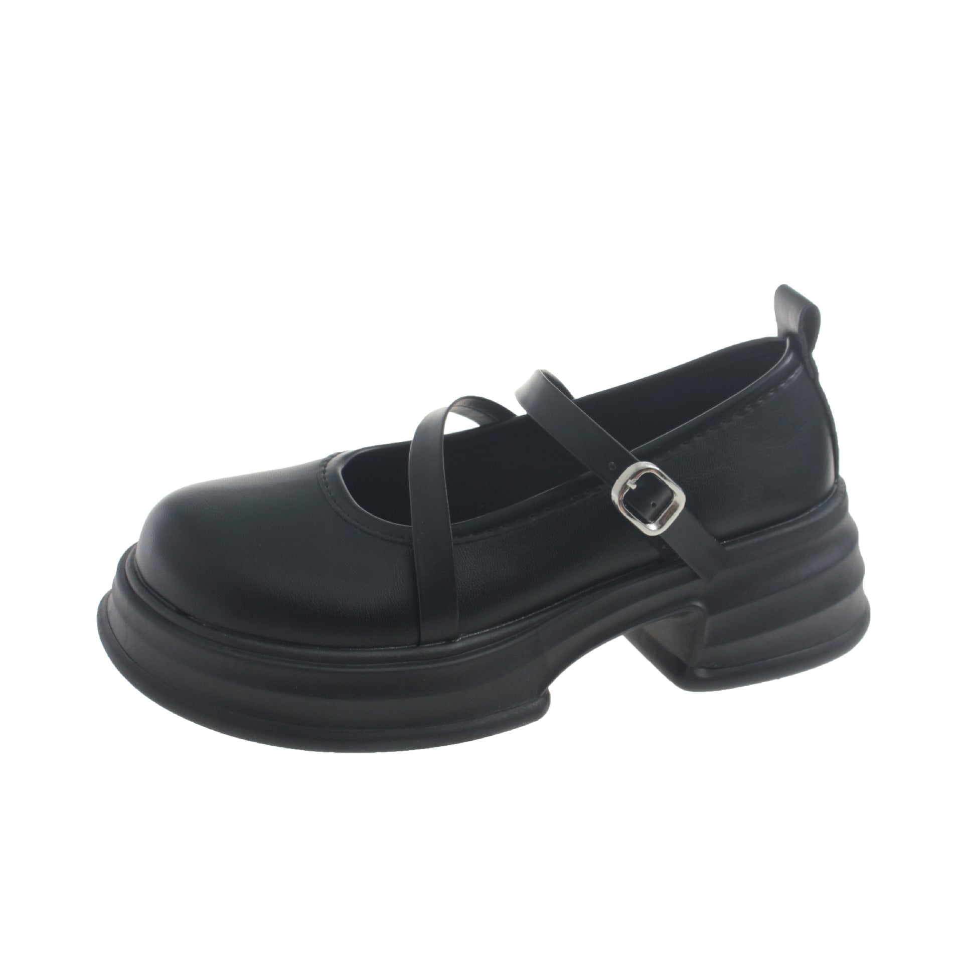 Vintage Mary Jane Shoes Women's Small Leather Shoes 2023 Spring and Summer New All-match College Style Thick Bottom Shallow Mouth Single Shoes Wholesale