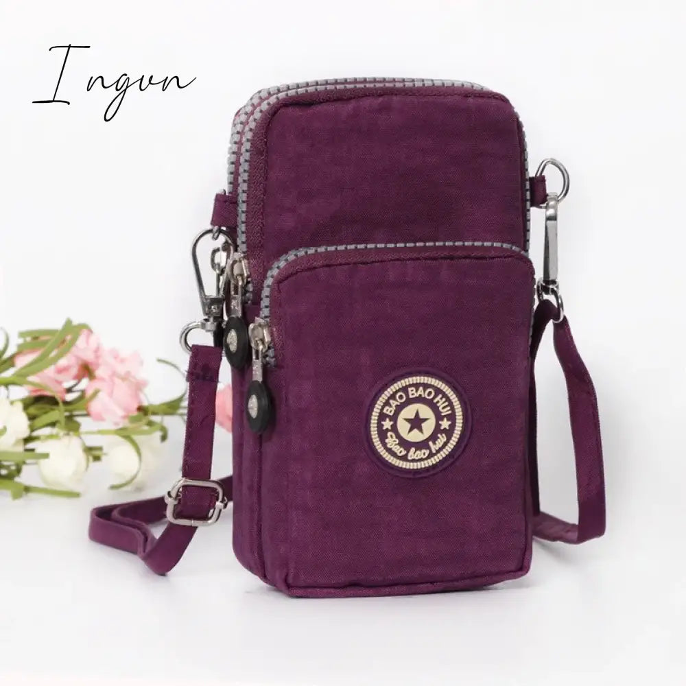 Ingvn - Shoulder Bag Nylon Women Mobile Phone Bag Mini Female Messenger Purse Lady Wallet Small CrossBody Bag Women Handbag Сумка Женска