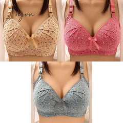 Ingvn - Plus Size Bra for Women Underwear Wire Free Comfort Push Up Bras Female Sexy Lingerie Soft Thin Breathable Black Red Bralette