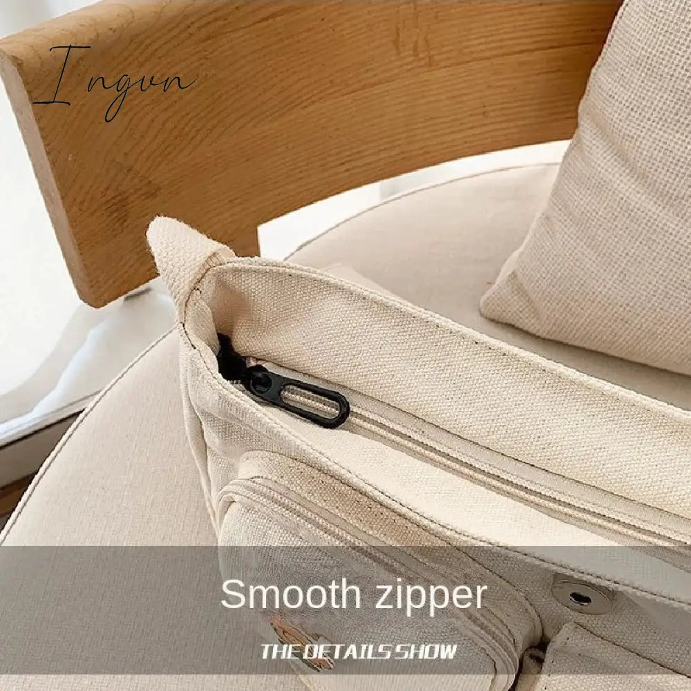 Ingvn - Women Simple Crossbody Bags Cute Casual Satchel Ladies Shoulder Bag Pouch Girls Canvas Cross School Bags Purse
