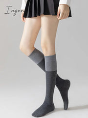 Ingvn - Casual Contrast Color Socks Accessories