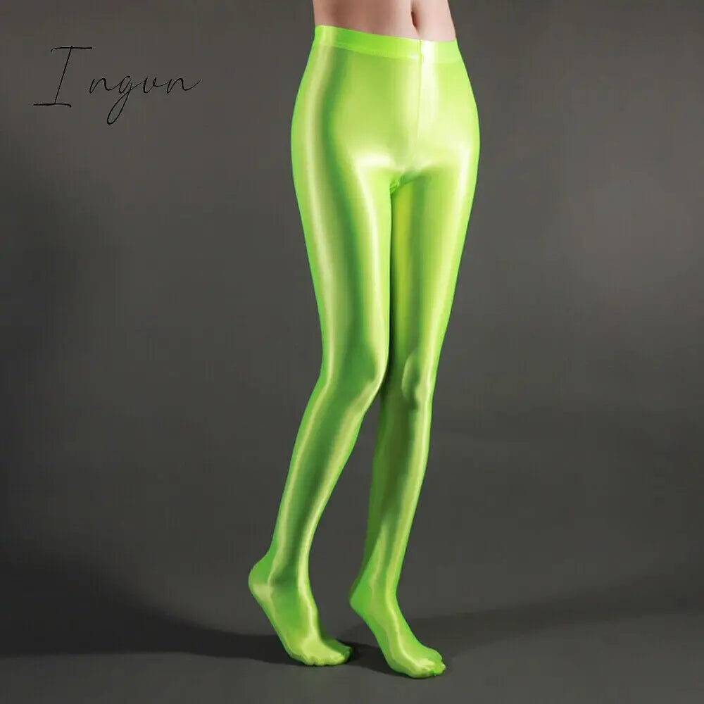 Ingvn - high quality Women High Gloss Pantyhose Tights Elastic Oil Shiny Glossy Stockings Hosiery Plus Size Black Red Blue White