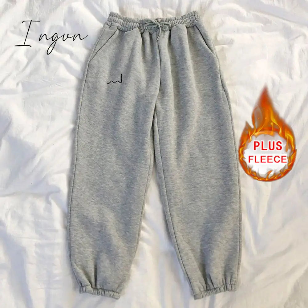 Ingvn - Smiley Face Embroidery Sweatpants