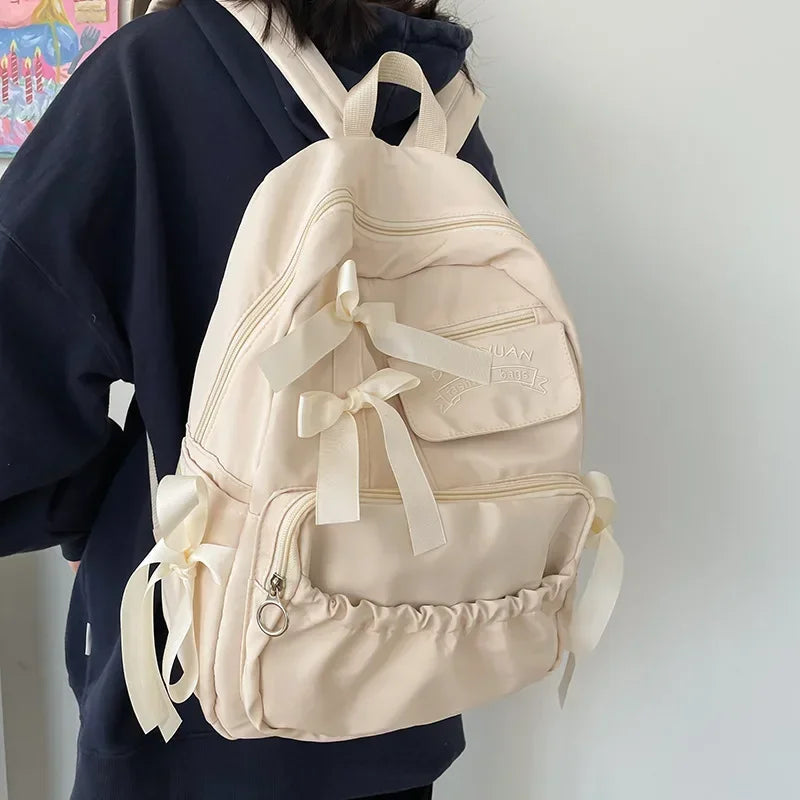 Ingvn  Fashion Backpack Canvas Women Backpack Anti-theft Shoulder Bags New School Bag for Teenager Girls School Backapck Female