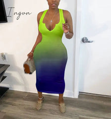 Ingvn - dress women dresses sexy long dress summer clothes for women dresses v-neck sexy wholesale dropshipping